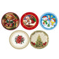 Partyrite 10" Disposable Christmas Paper Dinner Plates (8-Count Pack) - Assorted Designs | Wholesale