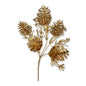 13" Metallic Gold Pinecone Christmas Floral Picks & Spray | Wholesale