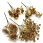 13" Metallic Gold Christmas Floral Picks & Sprays (Assorted Styles) | Wholesale