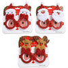 Christmas Plush Character Novelty Party Glasses - Assorted Santa, Snowman & Reindeer | Wholesale