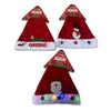 LED Flashing Light-Up Santa Hats with Star Brim & Holiday Appliques (Assorted Styles) | Wholesale