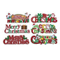 23" Christmas Glitter Die-Cut Paper Wall Banners (Assorted Styles) | Wholesale