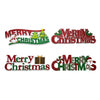 16" Christmas Glitter Die-Cut Paper Wall Banners (4 Assorted Styles) | Wholesale