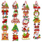 30" Christmas Glitter Paper Hanging Cutout Banner Decorations (Assorted Styles) | Wholesale