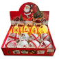 3" LED Light-Up Frosted Christmas Ball Ornaments (Assorted Ribbon & Holiday Motifs) | Wholesale