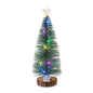 8" Tabletop Christmas Bottle Brush Tree with Multicolor LED Lights & Clear Star Topper | Wholesale
