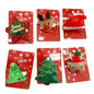 Christmas Plush & Glitter Character Hair Clips (Assorted 6 Holiday Designs) | Wholesale