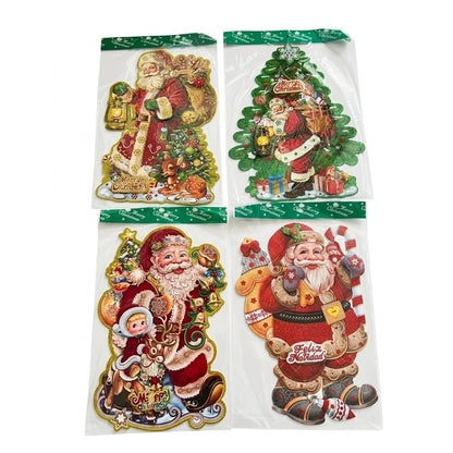 Santa Claus Expressive Portrait Wall & Door Decoration Assortment | Wholesale