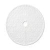 36" White Knitted Snowflake Christmas Tree Skirt - Winter Wonderland Holiday Decor | Wholesale