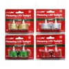 Partyrite Christmas Flickering LED Tea Lights with Glitter (2-Pack, Assorted Colors)| Wholesale