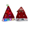 LED Flashing Light-Up Santa Hat with Snowflake Accents | Wholesale