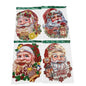 Santa Claus Portrait Wall & Door Decoration Assortment (11" x 26") - 3D Glitter | Wholesale