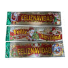 Feliz Navidad Christmas Wall & Door Banner Decor (30" x 7") - 3D Glitter Foil | Wholesale