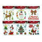 Christmas Window Gel Clings & Glass Stickers Assortment (8" x 8") | Wholesale
