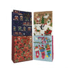 GiftRite Medium Christmas Gift Bags with Tags, 9" x 7" x 4", Assorted Designs, Wholesale