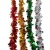 7ft Metallic Foil Christmas Tinsel Garland with Holly Leaves & Berries - Assorted Colors | Wholesale
