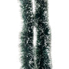 7ft Dark Green & White Frosted Pine Needle Christmas Garland | Wholesale