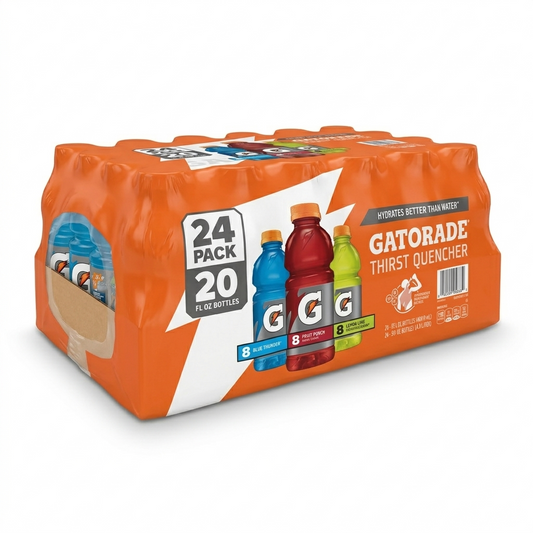 Gatorade 24-pack container on a white background