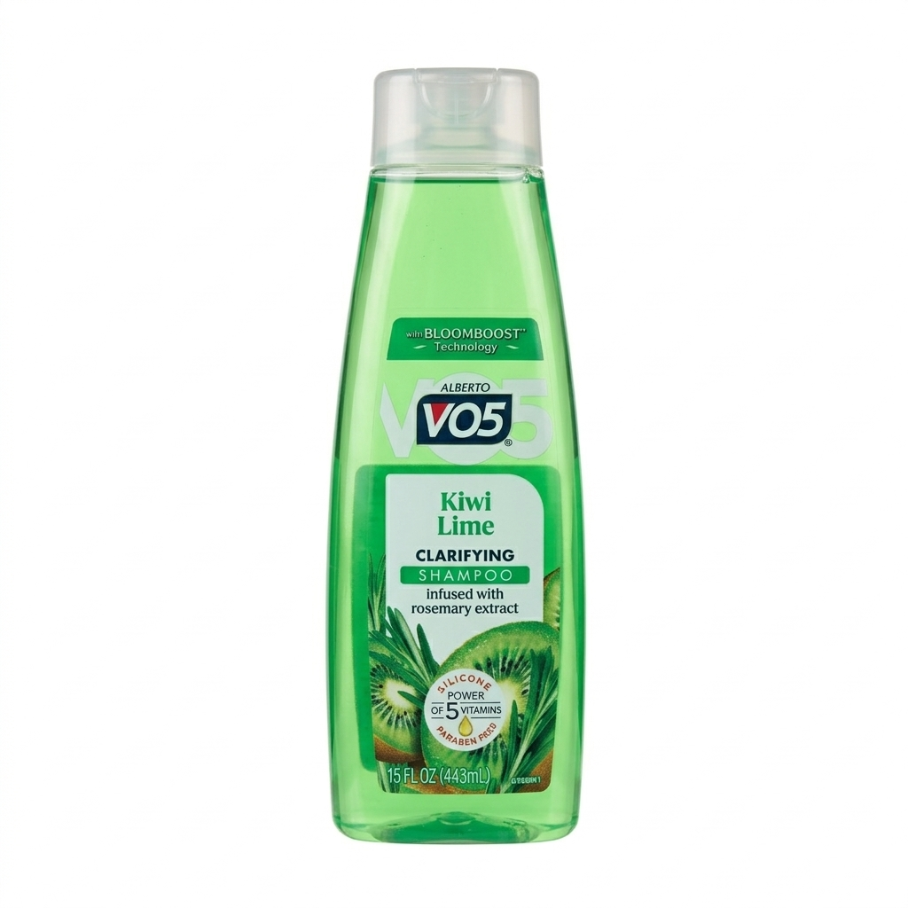 Alberto Vo5 Kiwi Lime Clarifying Shampoo bottle on a white background