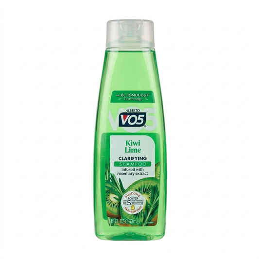 Alberto Vo5 Kiwi Lime Clarifying Shampoo bottle on a white background