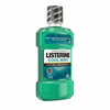 Bottle of Listerine Cool Mint mouthwash on a white background