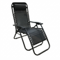 Black lounge chair on a white background