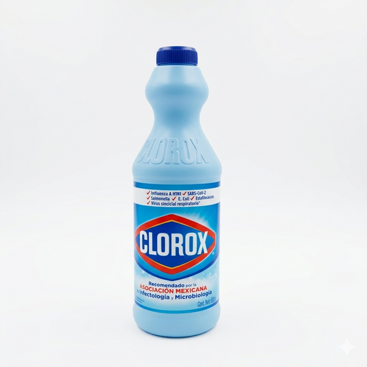 Clorox bottle on a white background