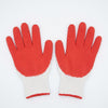 Heavy-Duty Red Latex Coated Work Gloves, White Knit Shell, Wholesale