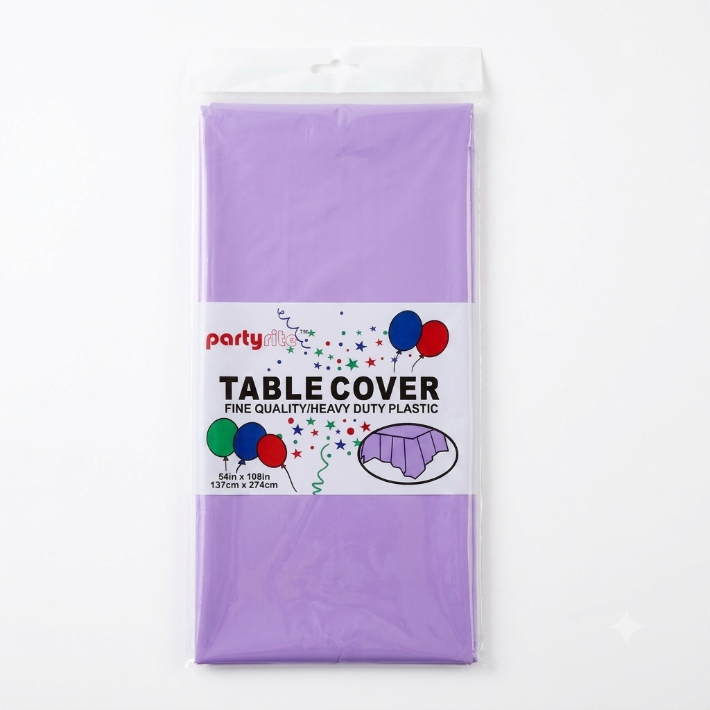 lavender table cloth by party rite