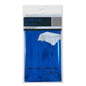Royal Blue Metallic Foil Plastic Tablecover (54" x 108") | Wholesale