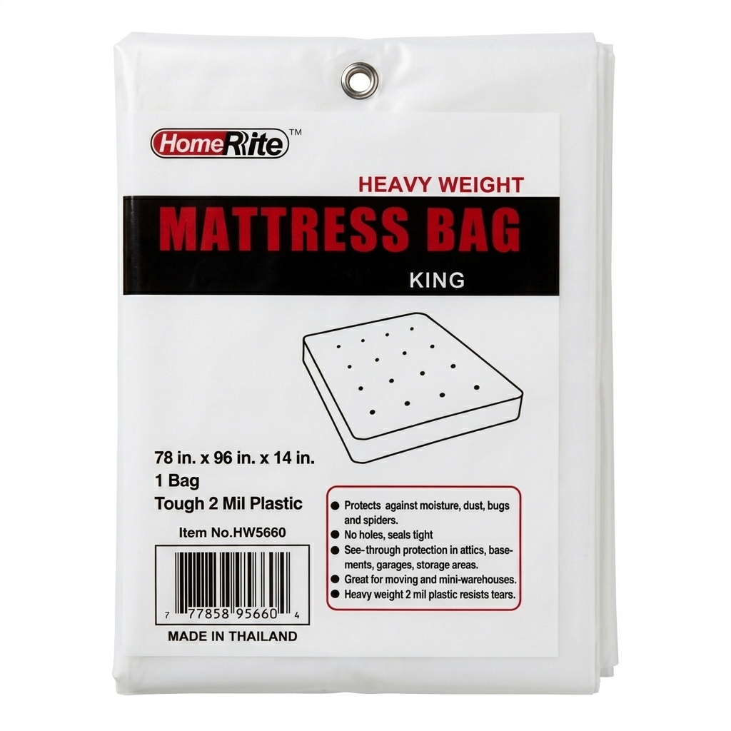 HomeRite King Size Heavy-Duty Mattress Bags