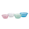 HomeRite 12" Plastic Nesting Serving Bowls with Tight-Fitting Lids (Assorted Pastel Colors) | Wholesale