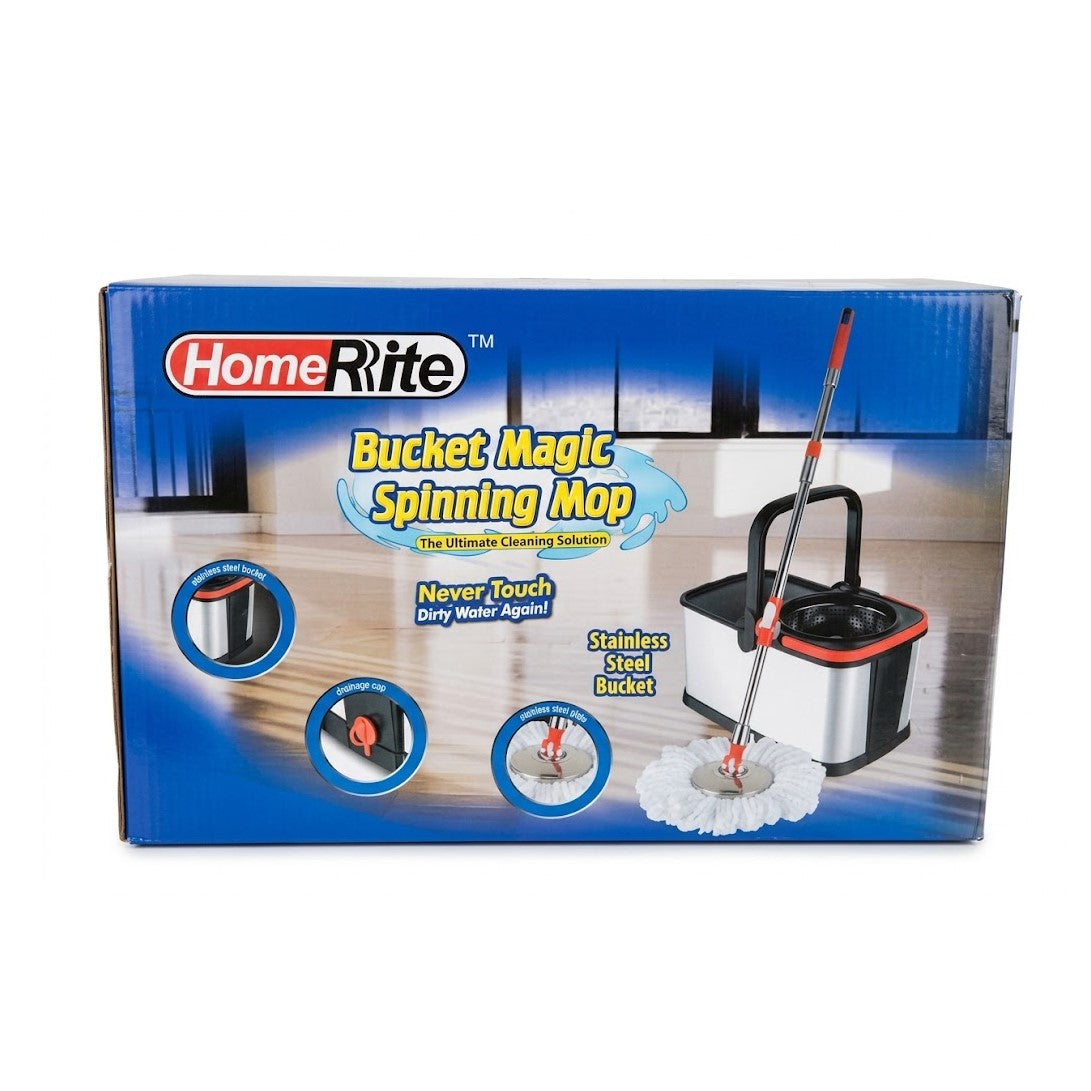 HomeRite Bucket Magic Spinning Mop Set | Wholesale