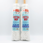Two Home Plus Cotton Mops with labels on a white background