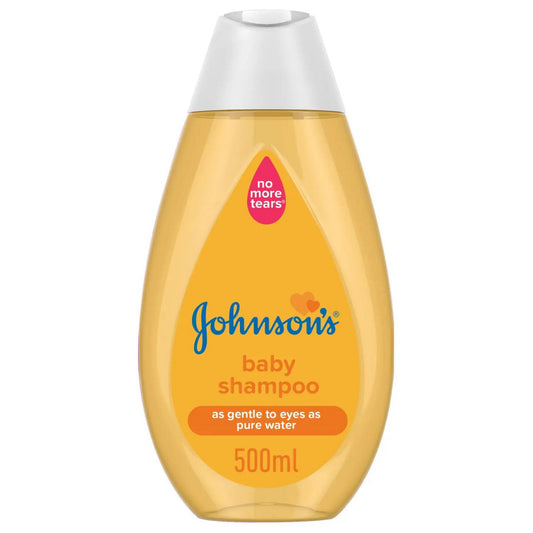 Johnson's baby shampoo bottle on a white background