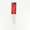 White kitchen knife with red packaging on a white background