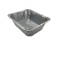 Aluminum foil pan on a white background