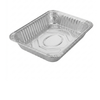 Aluminum foil pan on a white background