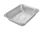 Aluminum foil pan on a white background