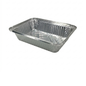 Aluminum foil pan on a white background