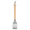 Barbecue spatula with wooden handle on a white background