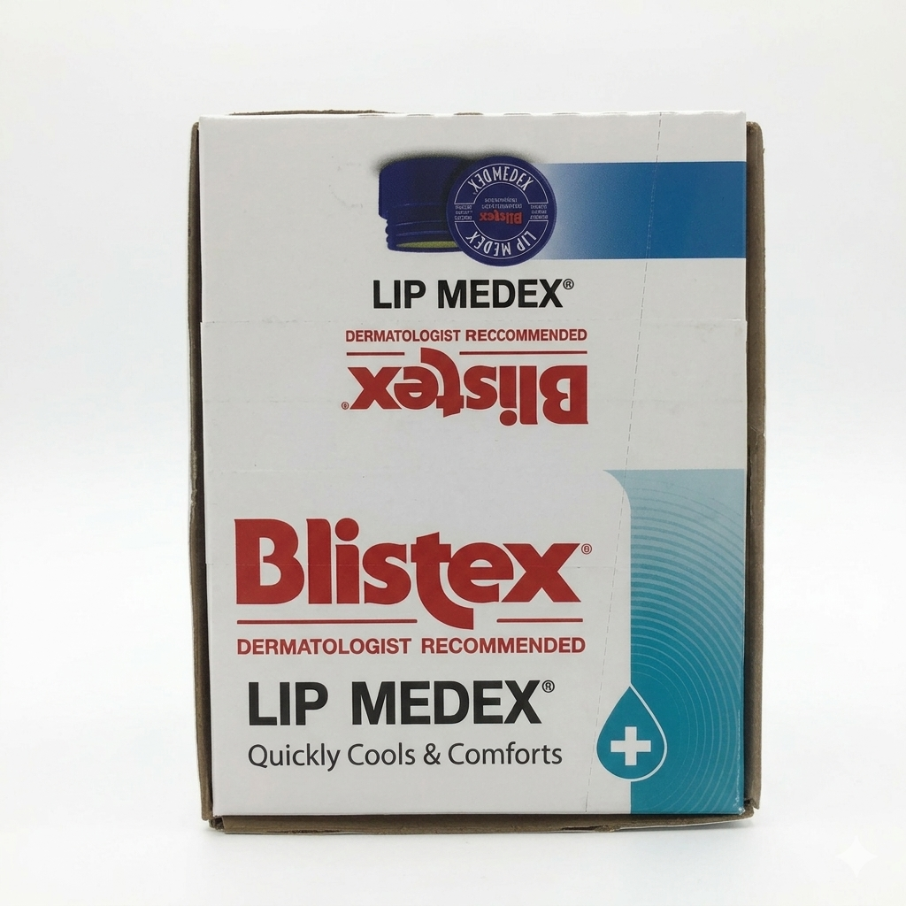 Blistex Lip Medex packaging on a white background