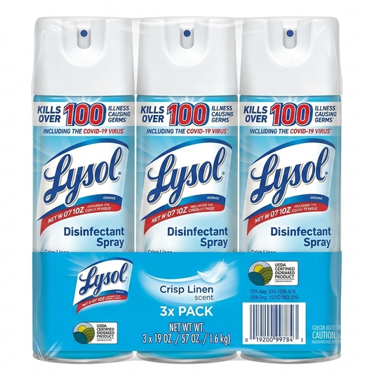 Lysol Disinfectant Spray 19oz: Crisp Linen Scent