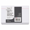 Mead ruled index cards with packaging on a white background
