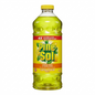 Bottle of Pine-Sol lemon fresh cleaner on a white background