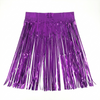 Purple tinsel fringe skirt on a white background