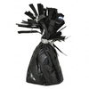 black party balloon weight decoration on a white background
