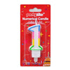 PartyRite #1 Glitter Birthday Cake Candle | Wholesale