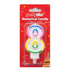 PartyRite #8 Glitter Birthday Cake Candle | Wholesale