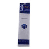 Pack of 10 tissue gift wrap sheets in a clear plastic sleeve with a blue header card. The tissue paper is white, and the packaging features a blue and white header with text and a small gift box illustration.